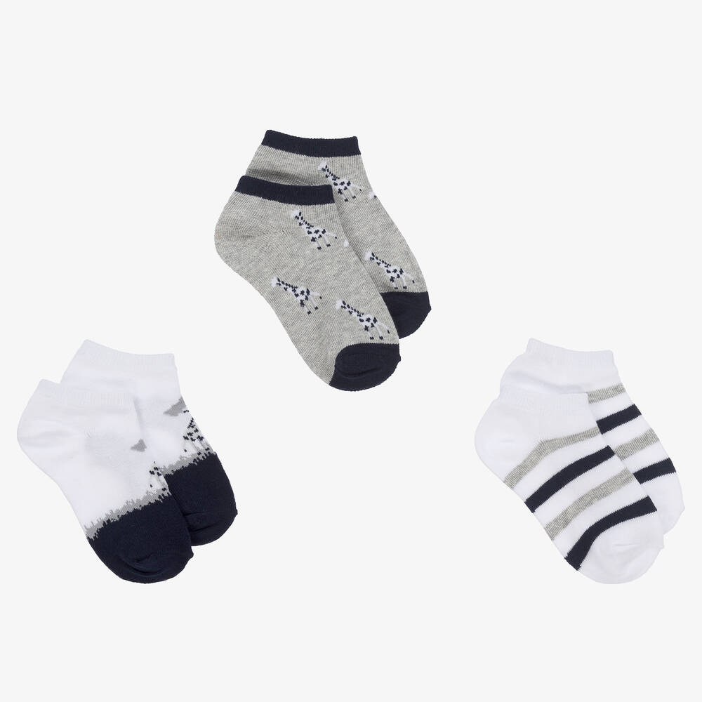 Mayoral-Белые и серые носки (3пары) | Childrensalon Outlet