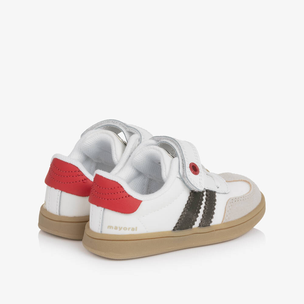 Mayoral-Boys White Hook Trainers | Childrensalon Outlet