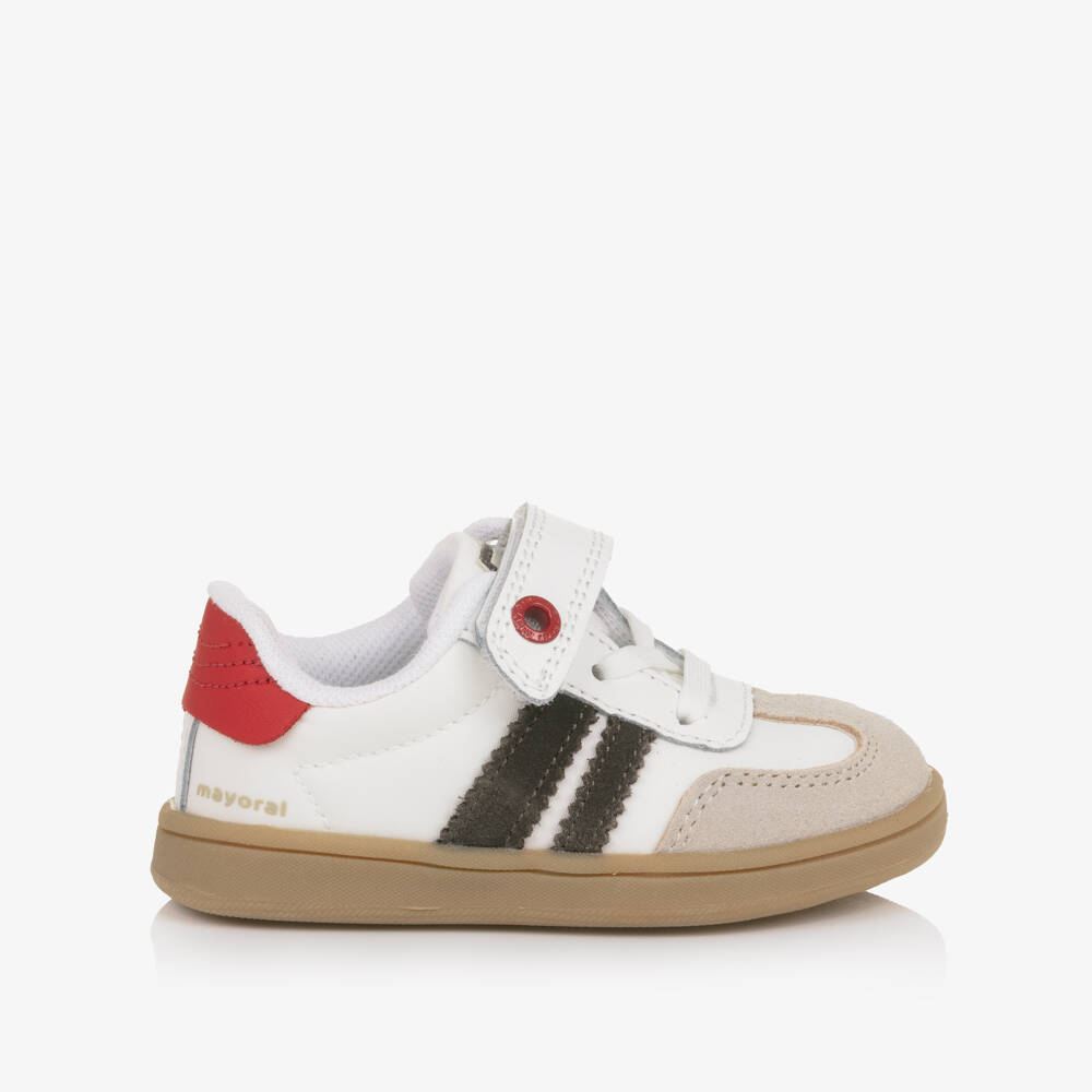 Mayoral-Boys White Hook Trainers | Childrensalon Outlet