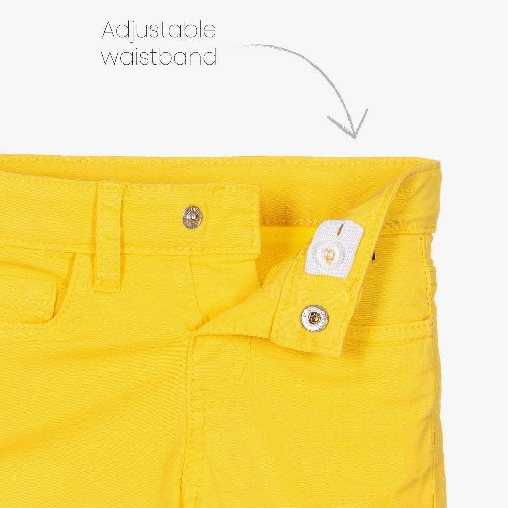 Mayoral Boys Yellow Chino Shorts Childrensalon Outlet