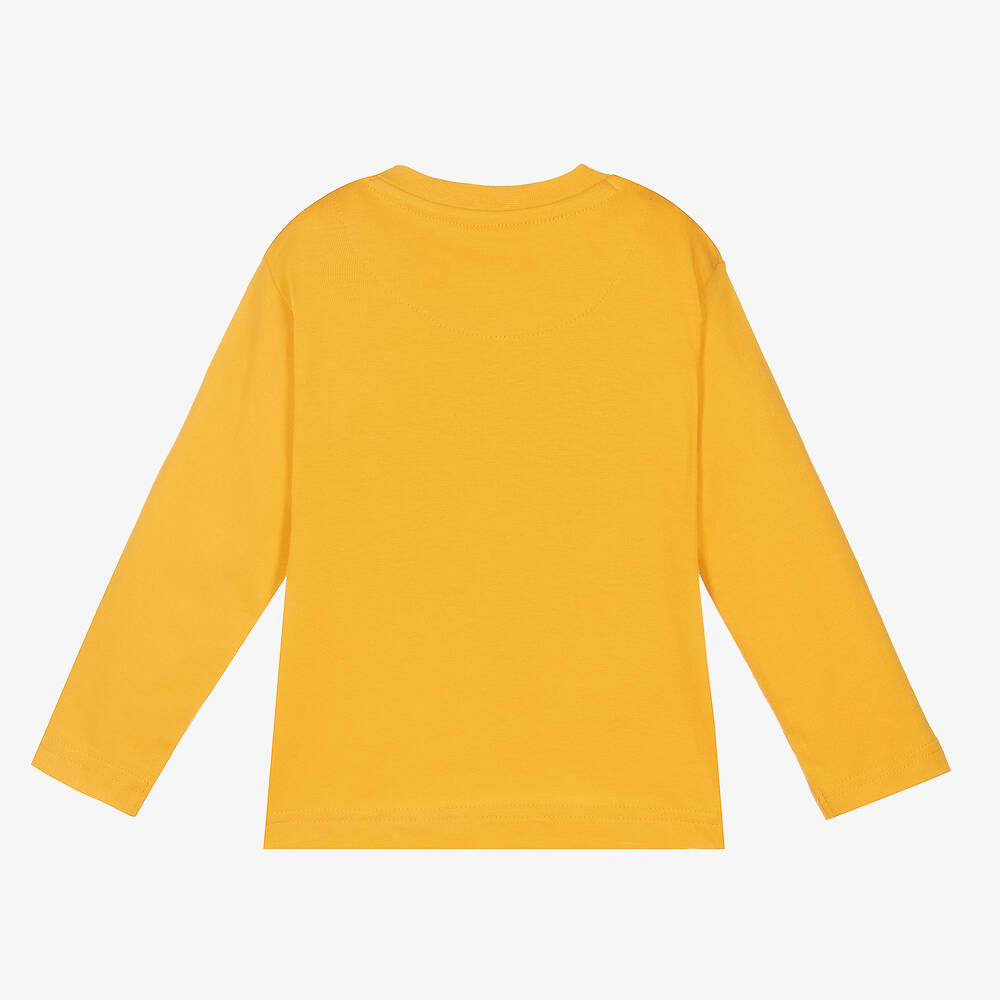 Mayoral-Boys Yellow Cotton Car Top | Childrensalon Outlet