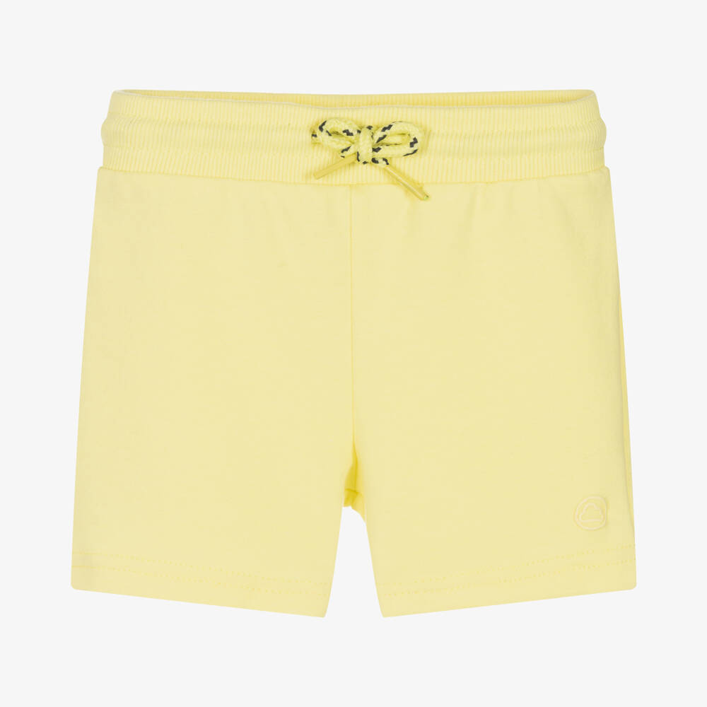 Mayoral - Boys Yellow Cotton Jersey Shorts | Childrensalon