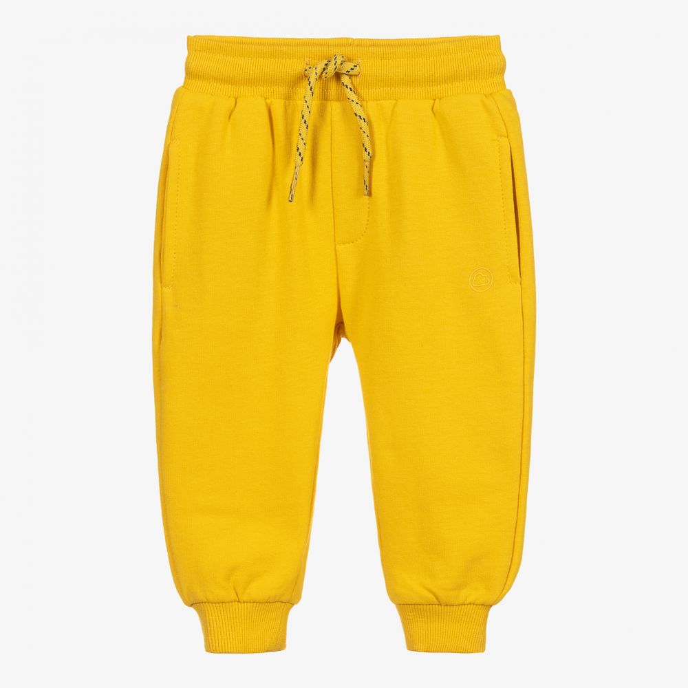 Mayoral - Boys Yellow Cotton Joggers | Childrensalon