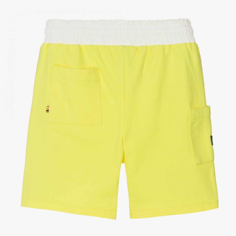 مايورال-شورت قطن جيرسي لون أصفر فاقع للأولاد | Childrensalon Outlet