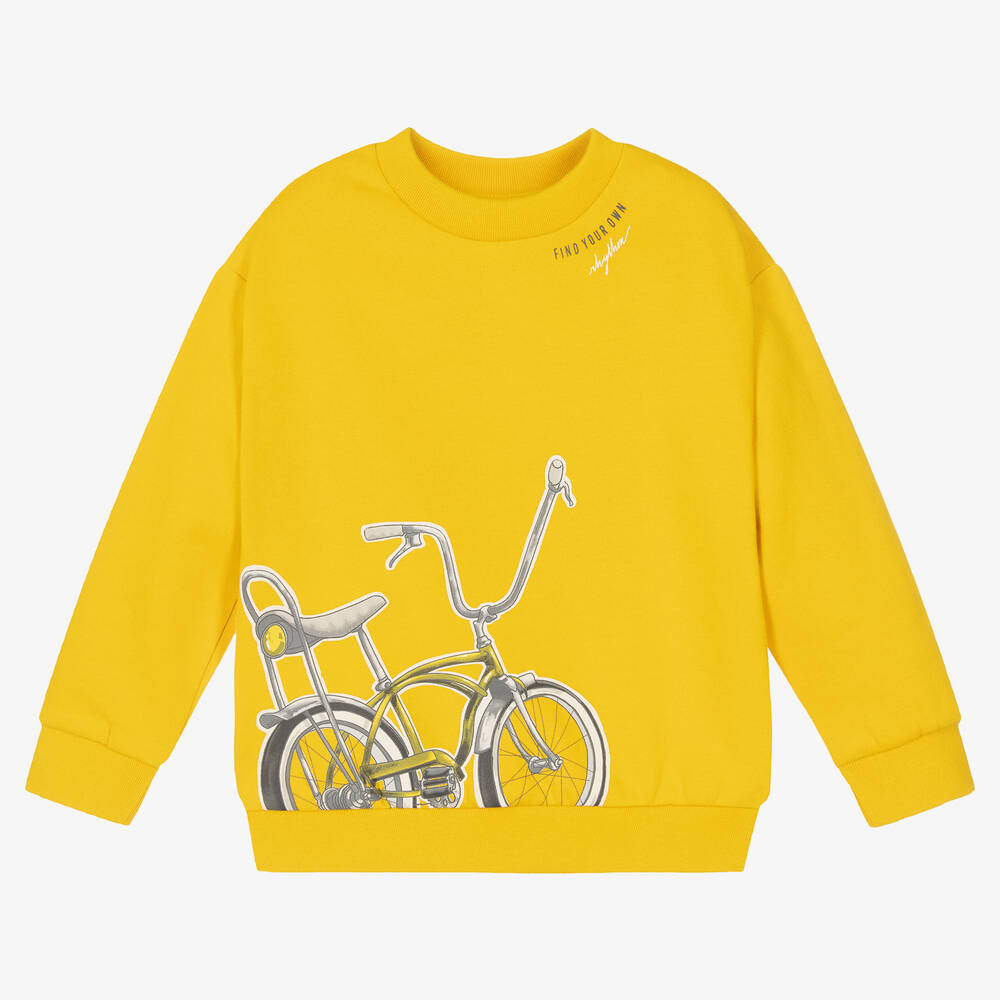 Mayoral - Boys Yellow Cotton Sweatshirt | Childrensalon