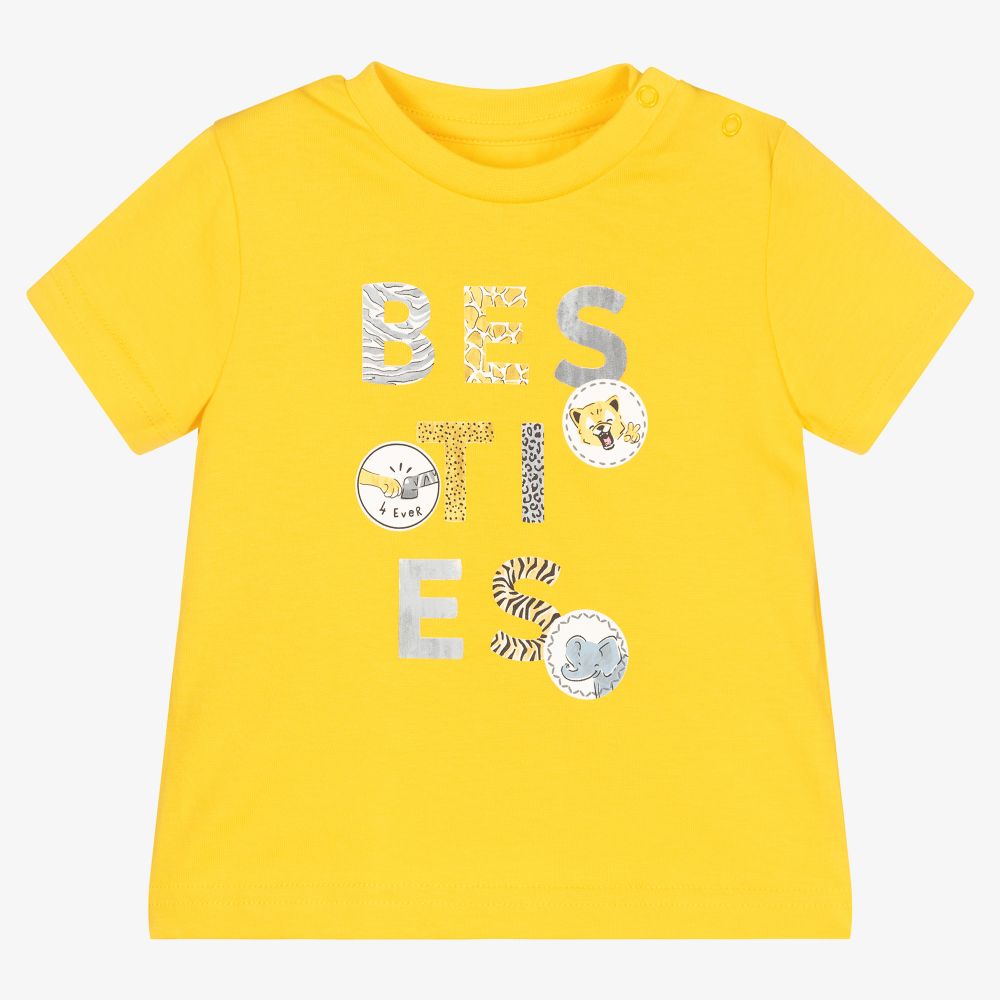Mayoral - Gelbes Baumwoll-T-Shirt (J) | Childrensalon
