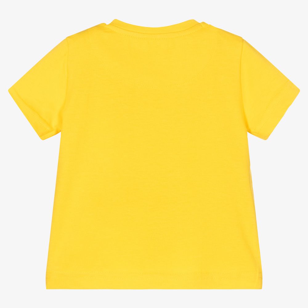 Mayoral-Boys Yellow Cotton T-Shirt | Childrensalon Outlet