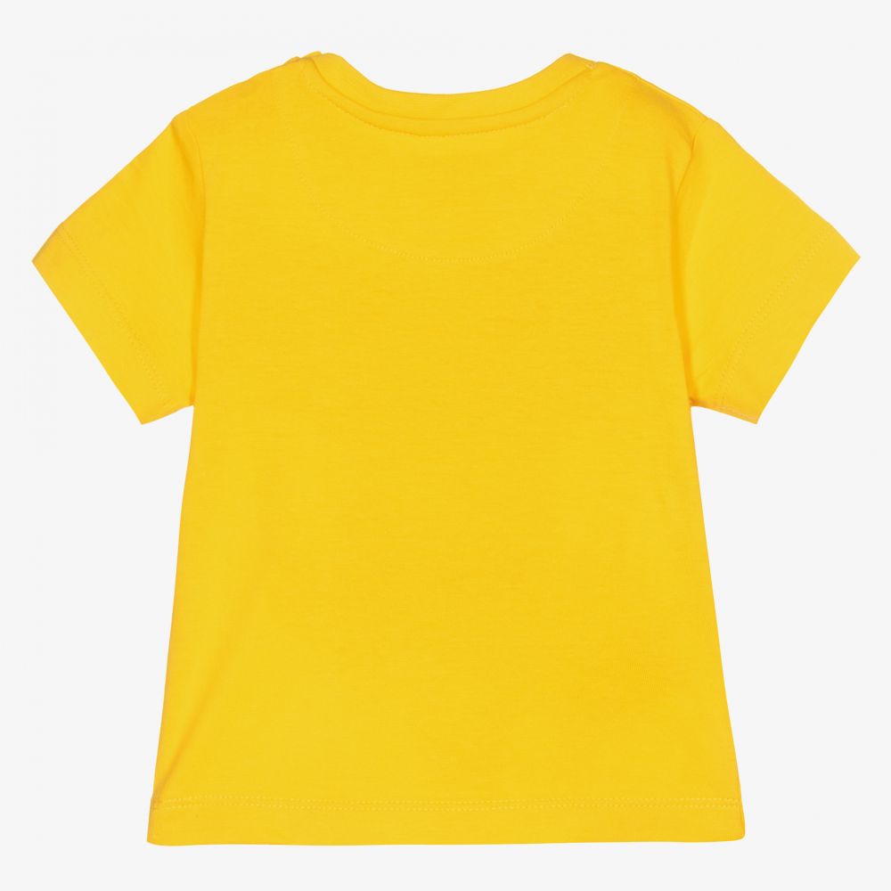 Mayoral-Желтая хлопковая футболка для мальчиков | Childrensalon Outlet