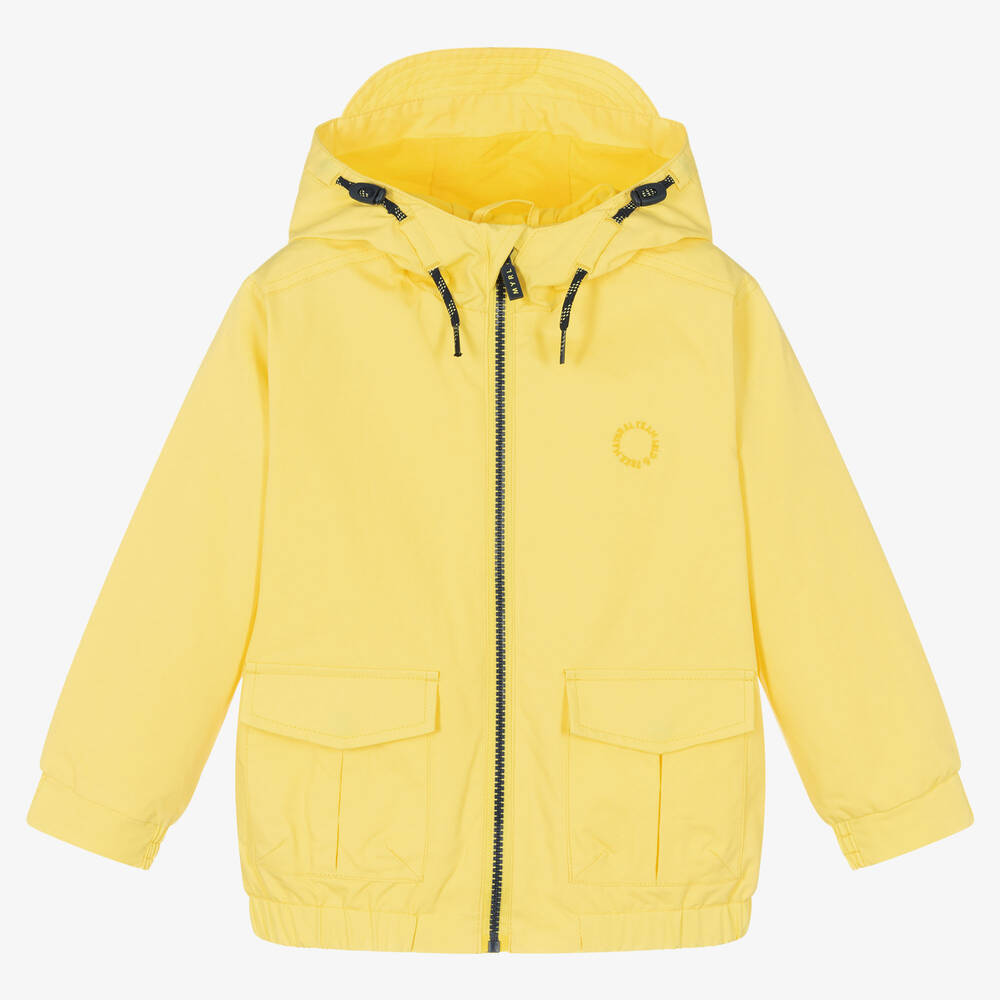 Mayoral - Желтая куртка-ветровка из хлопка | Childrensalon