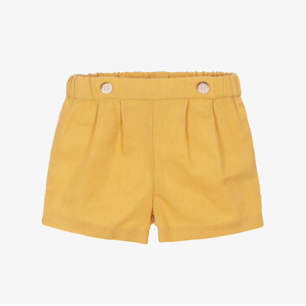 Mayoral Для новорожденных-Летний комплект для мальчиков жёлтый и кремовый | Childrensalon Outlet