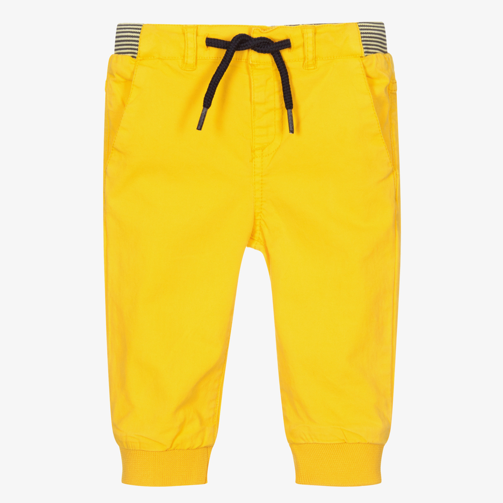 Mayoral - Boys Yellow Jogger Trousers | Childrensalon