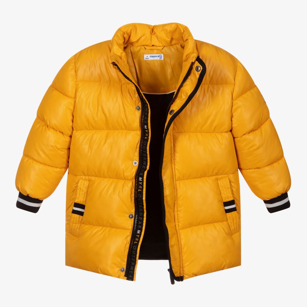 Boys yellow puffer jacket outlet