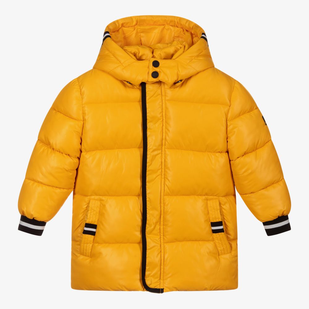 Boys yellow coat sales