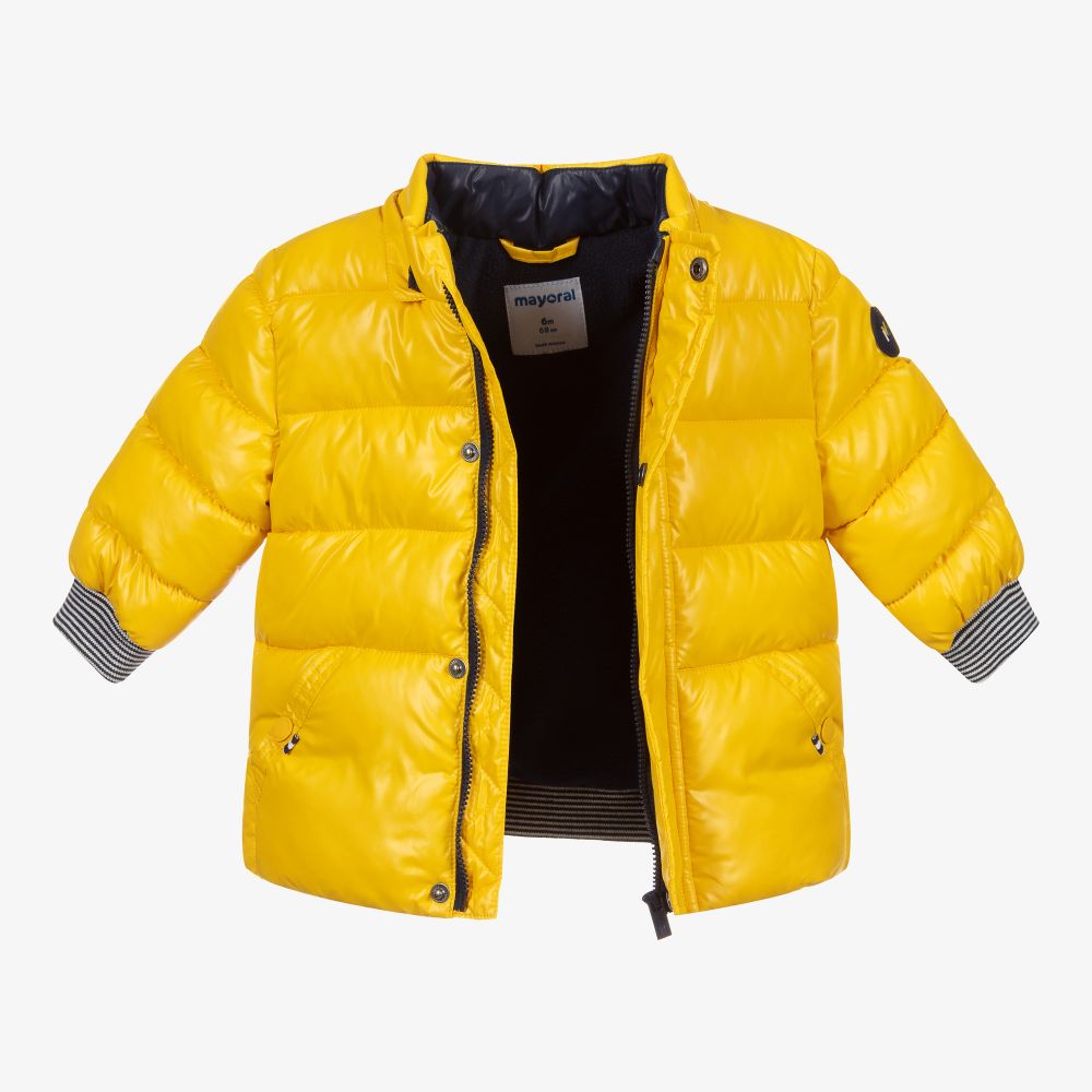 Yellow coat for clearance boys