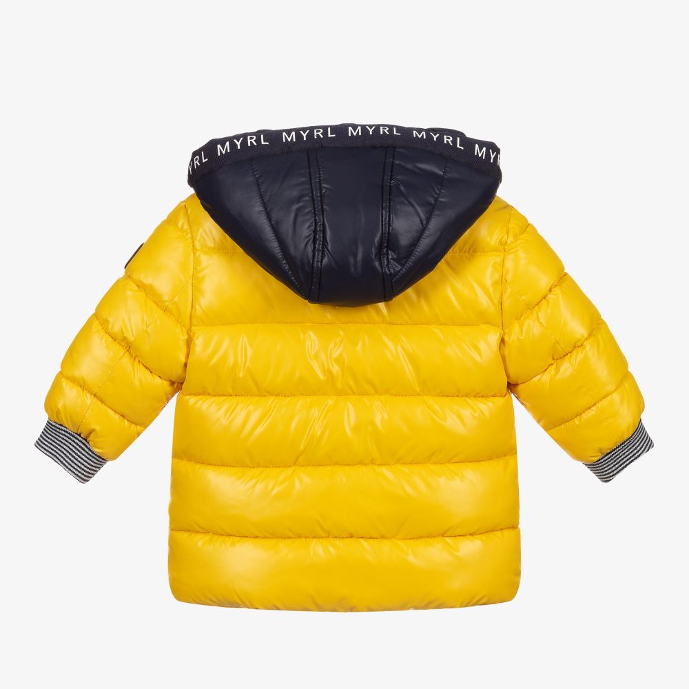 Yellow and clearance black bubble coat