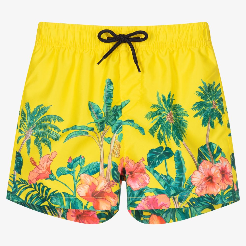 Mayoral - Boys Yellow Swim Shorts | Childrensalon