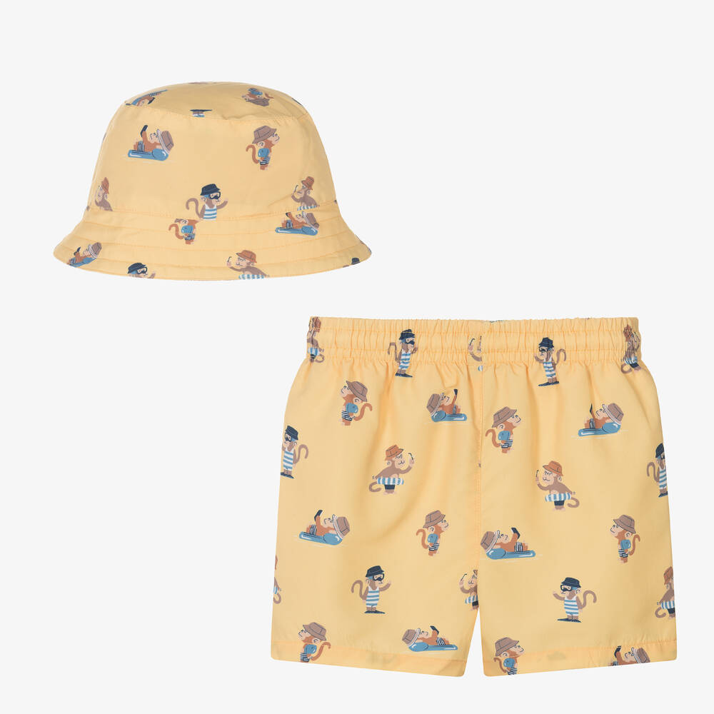 Mayoral-Boys Yellow Swim Shorts (UPF40+) | Childrensalon Outlet