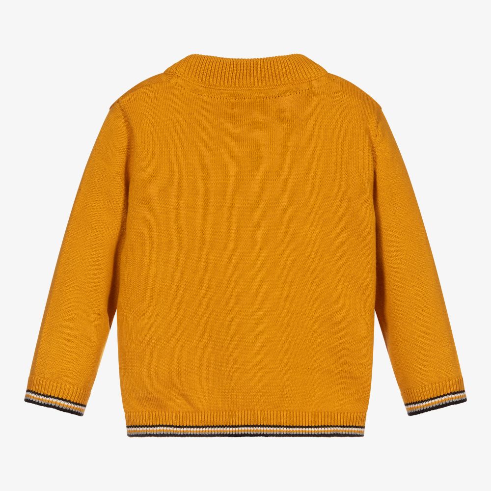 Mayoral Boys Yellow Zip Up Cardigan Childrensalon Outlet