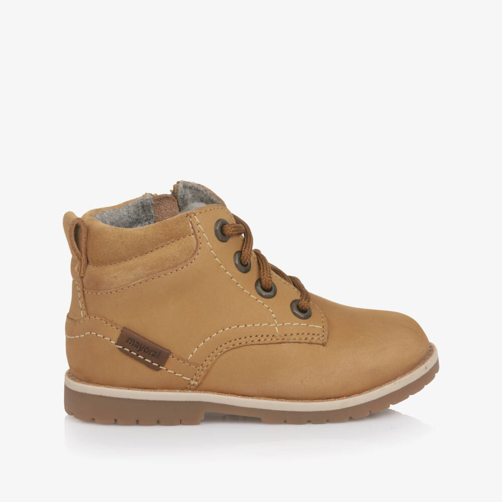 Mayoral-Brown Boot | Childrensalon Outlet