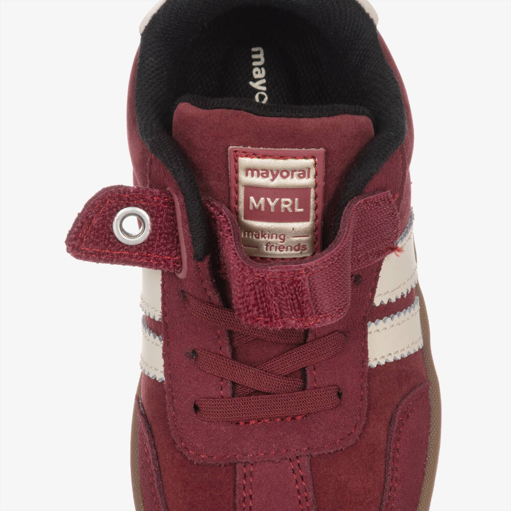 Mayoral-Burgundy T Toe Trainer | Childrensalon Outlet