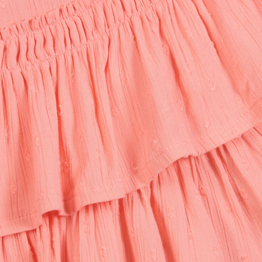 Mayoral-Coral Pink Viscose Dress | Childrensalon Outlet
