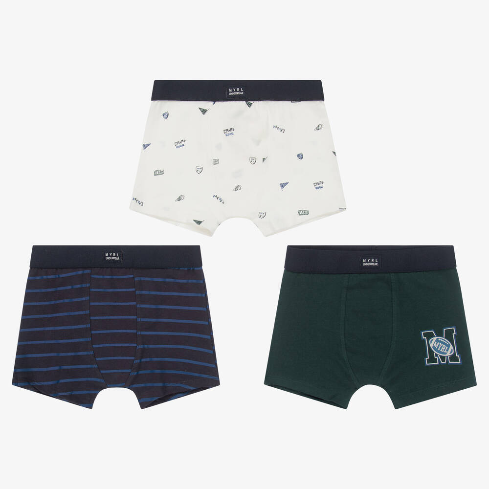 Mayoral - Cotton Boxer Shorts (3 Pack) | Childrensalon