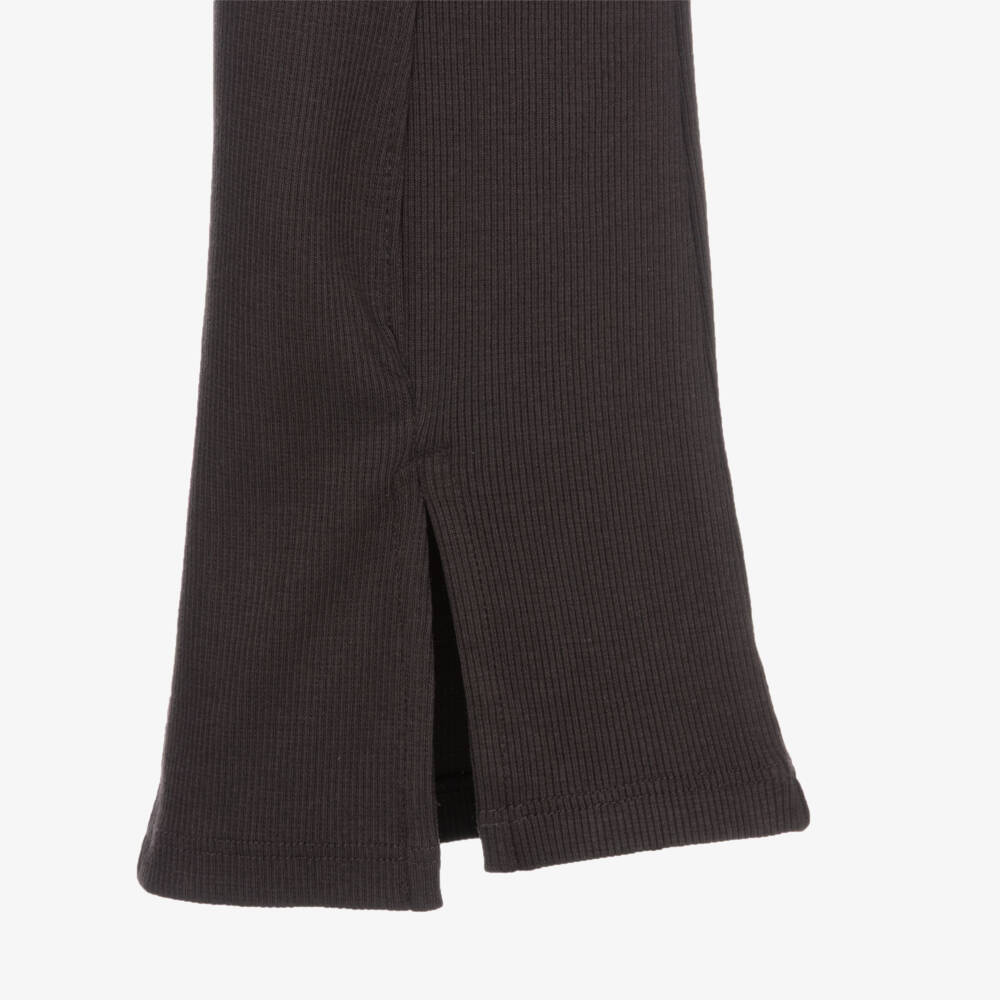 Mayoral-Dark Grey Ribbed Leggings | Childrensalon Outlet