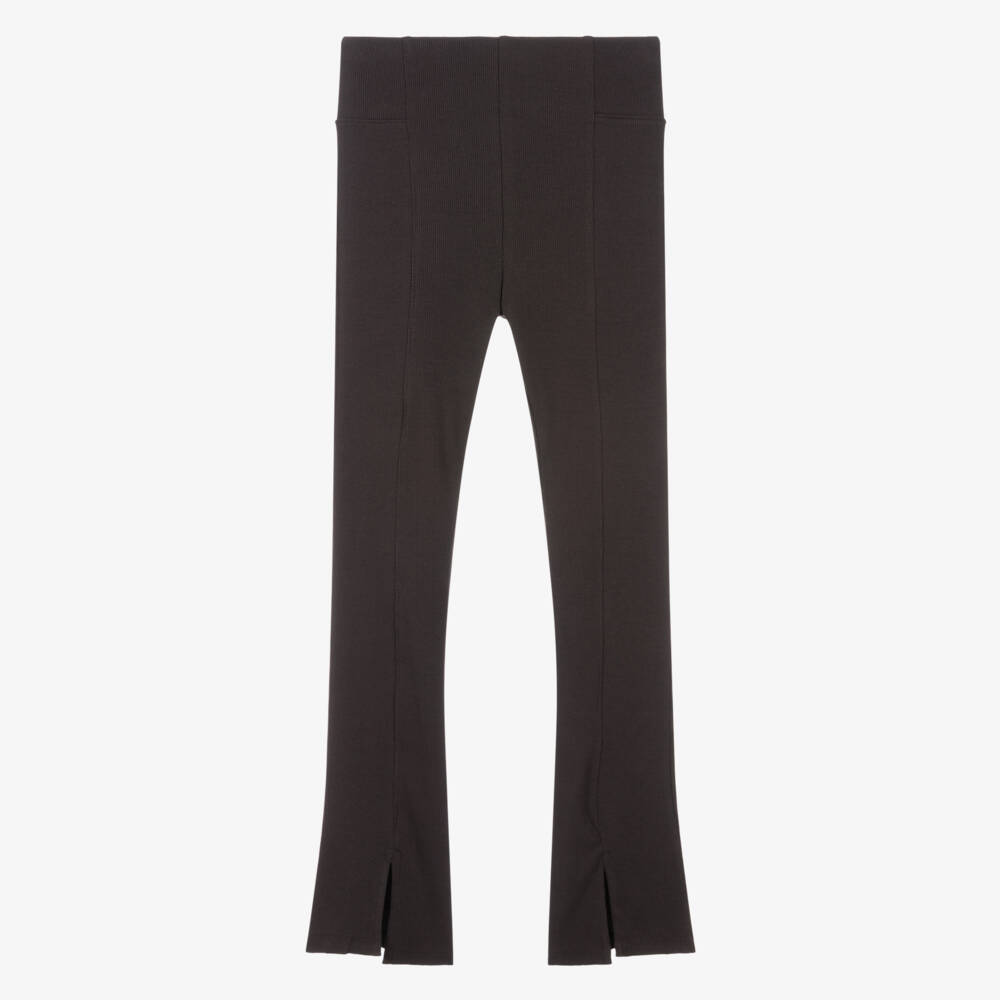 Mayoral-Dark Grey Ribbed Leggings | Childrensalon Outlet