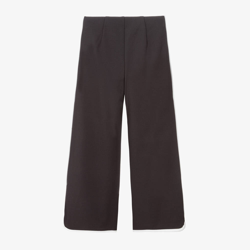Mayoral-Dark Grey Wide Leg Trousers | Childrensalon Outlet