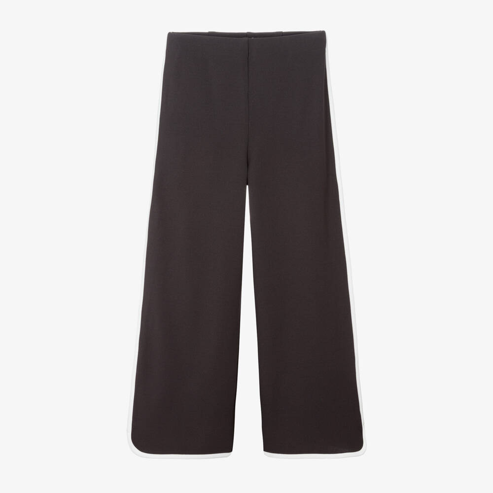 Mayoral-Dark Grey Wide Leg Trousers | Childrensalon Outlet