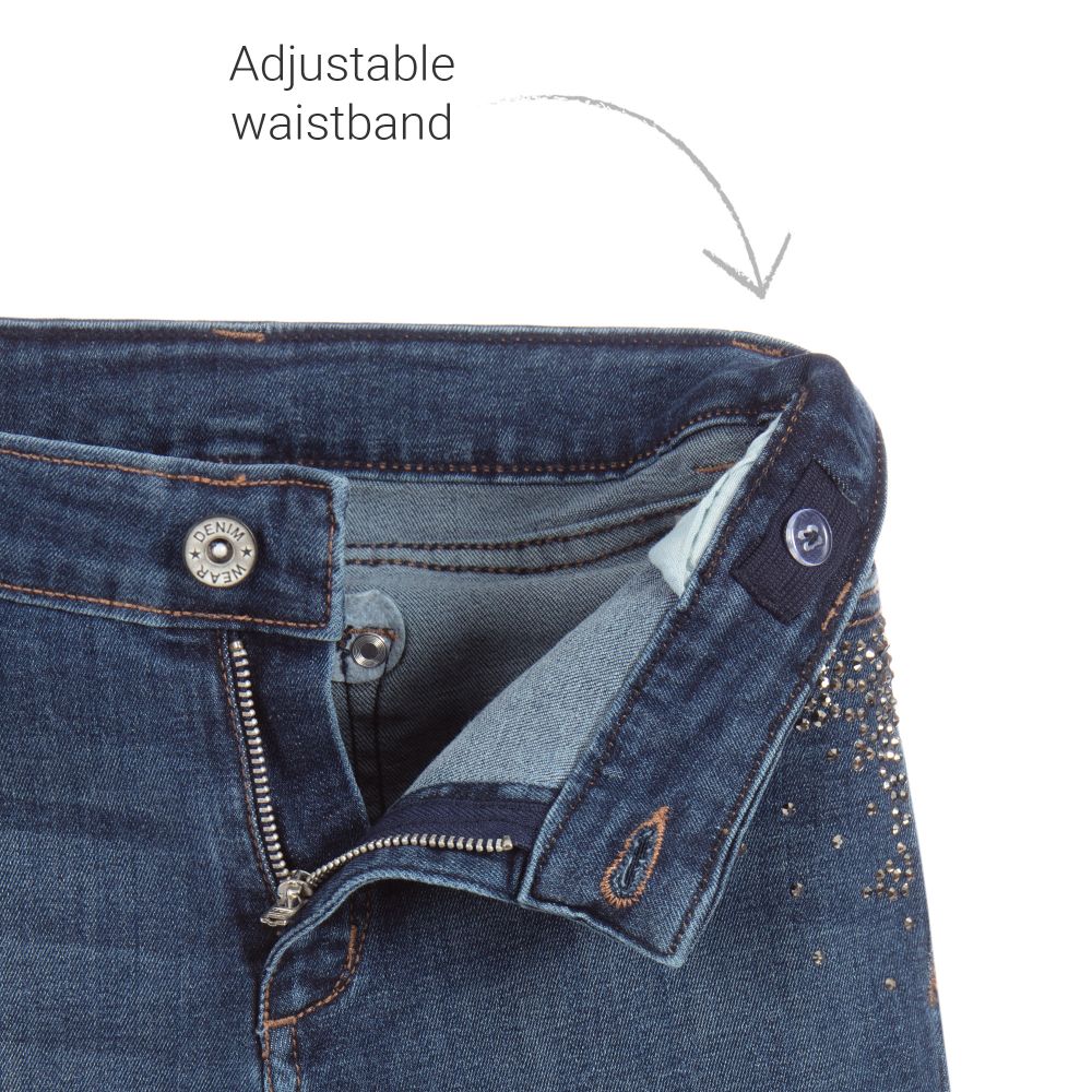 Mayoral-Diamanté Denim Skinny Jeans | Childrensalon Outlet