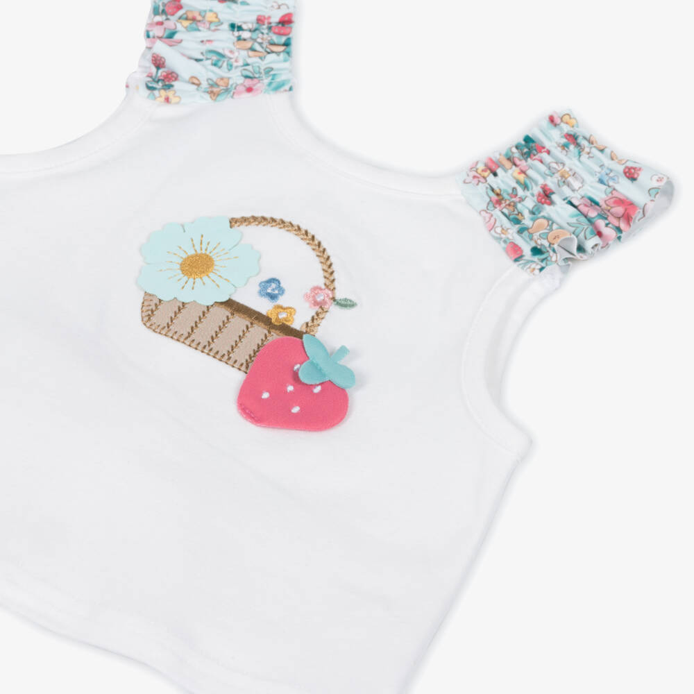 Mayoral Newborn-ثلاثية ملابس بحر زهرية للبنات بلون أكوا | Childrensalon Outlet