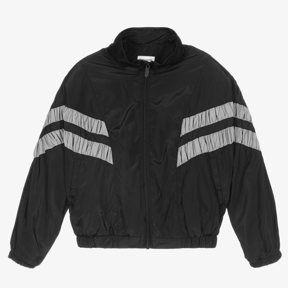 Mayoral - Schwarze Windjacke für Mädchen | Childrensalon