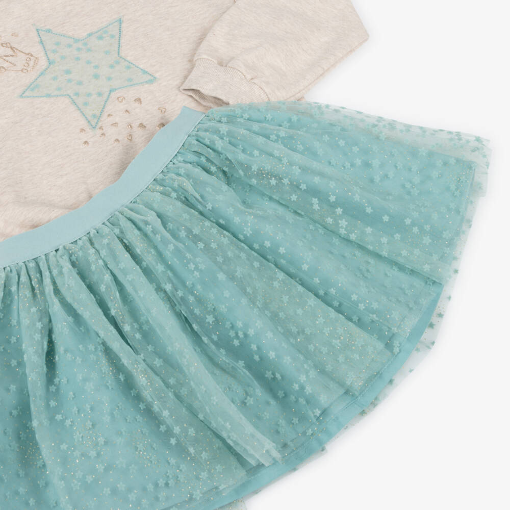 Mayoral-Girls Beige and Green Skirt Set | Childrensalon Outlet