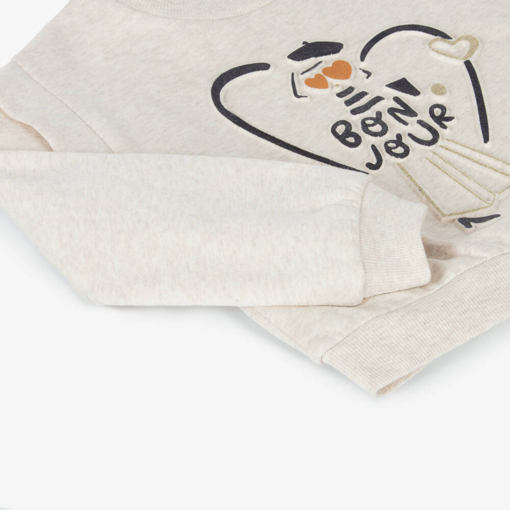 Mayoral-بدلة رياضية قطن لون كحلي وبيج للبنات | Childrensalon Outlet