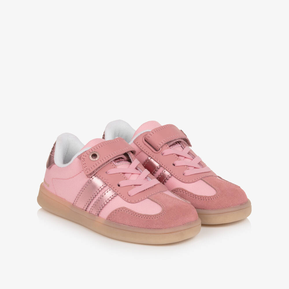 Mayoral-Girls Beige and Pink Casual Trainers | Childrensalon Outlet