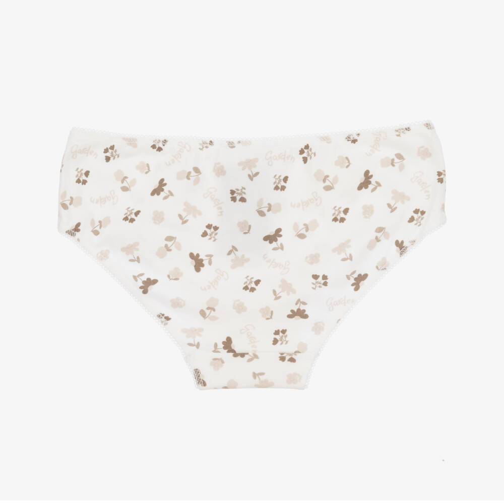 Mayoral-Girls Beige Cotton Undies Set | Childrensalon Outlet