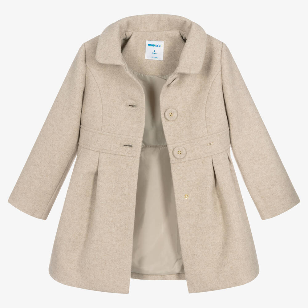 Girls tan coat top