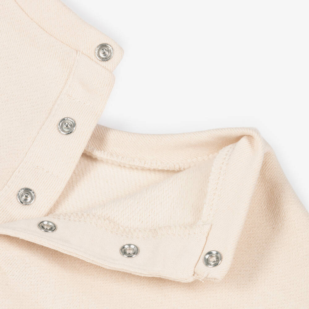 Mayoral-Girls Beige Jersey & Navy Blue Tulle Dress | Childrensalon Outlet