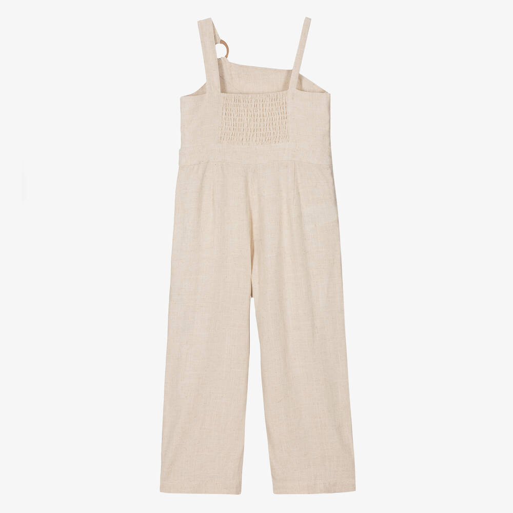 Mayoral-Бежевый комбинезон для девочек | Childrensalon Outlet