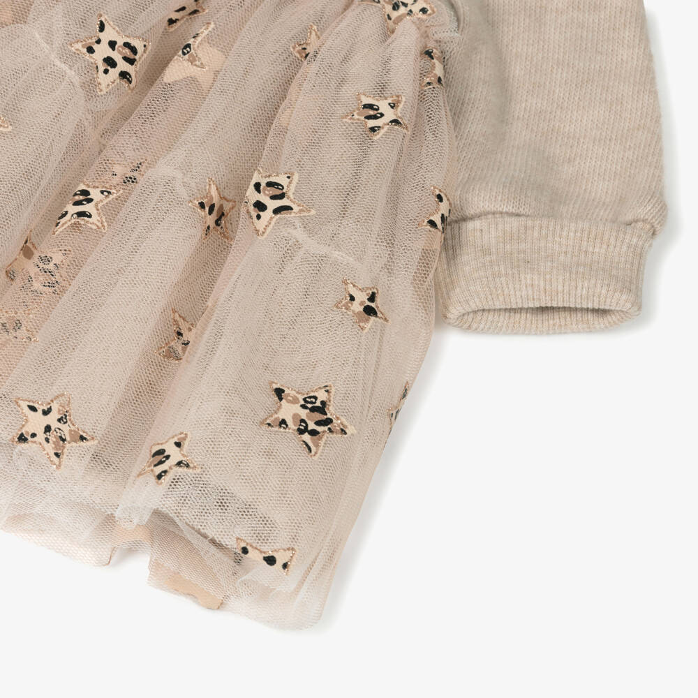 Mayoral Для новорожденных-Бежевая вязаная платье из тюля для девочек | Childrensalon Outlet