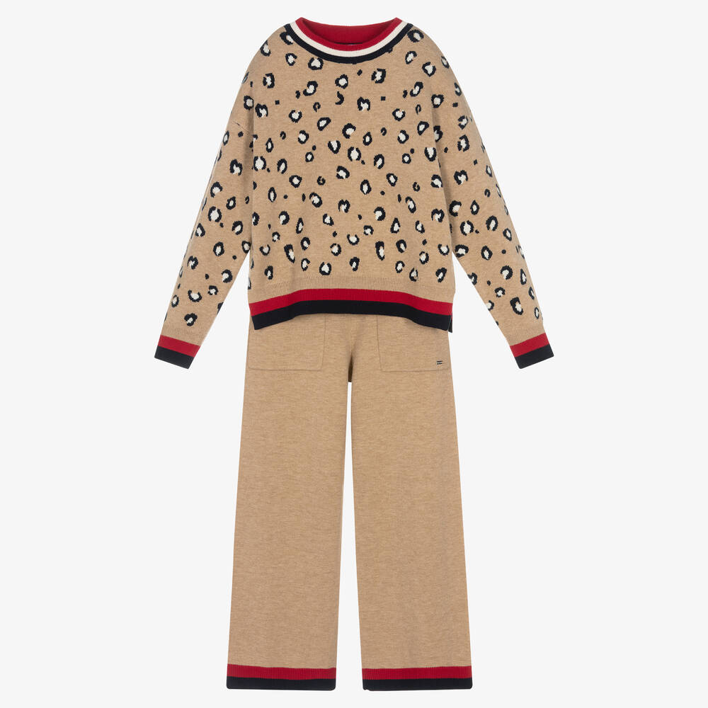 Mayoral - Ensemble pantalon léopard beige | Childrensalon