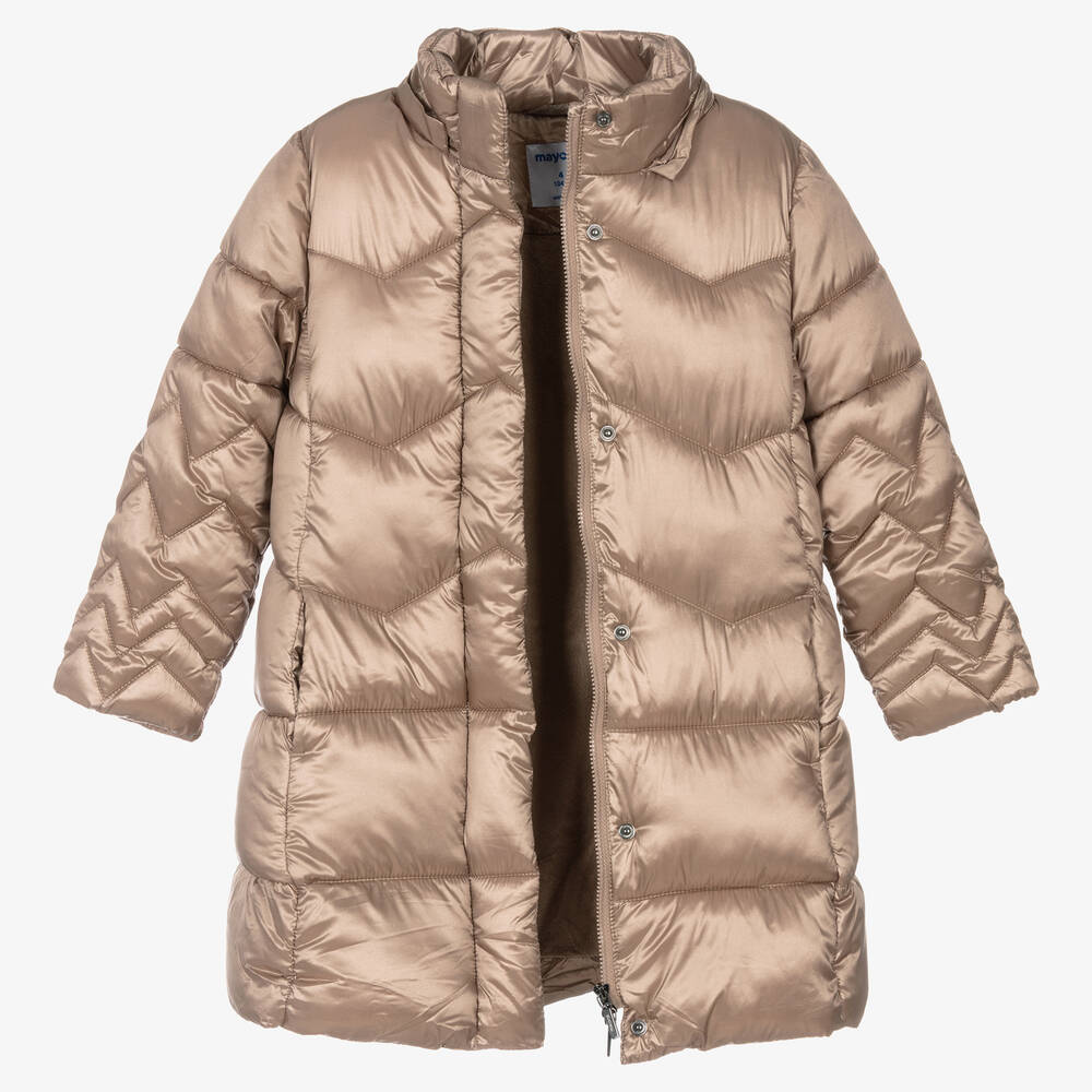 Girls long puffer shop