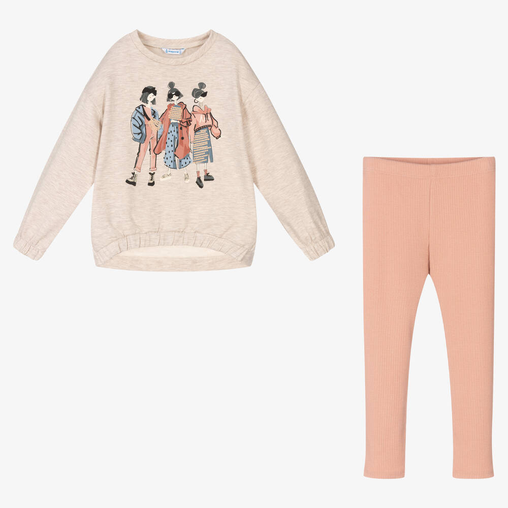 Legging beige shop fille