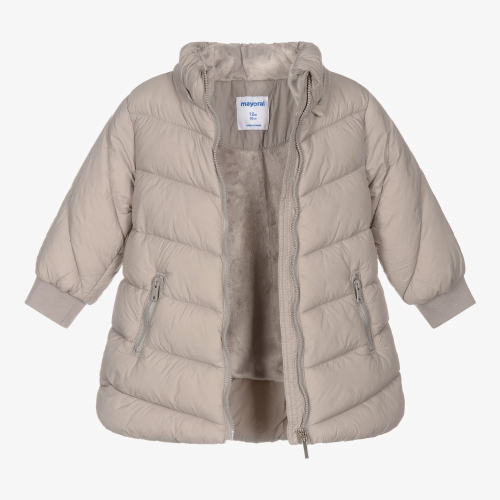 Girls beige coat deals