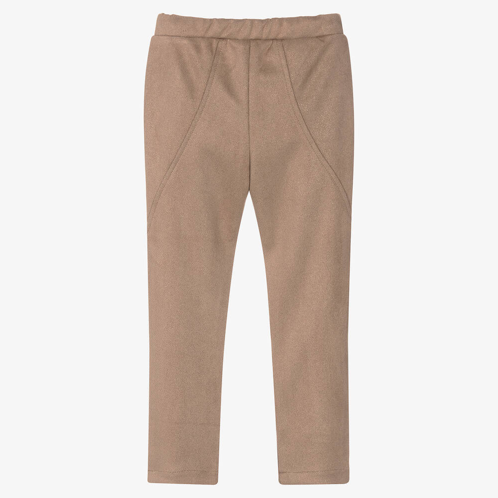 Pantalon beige fille on sale