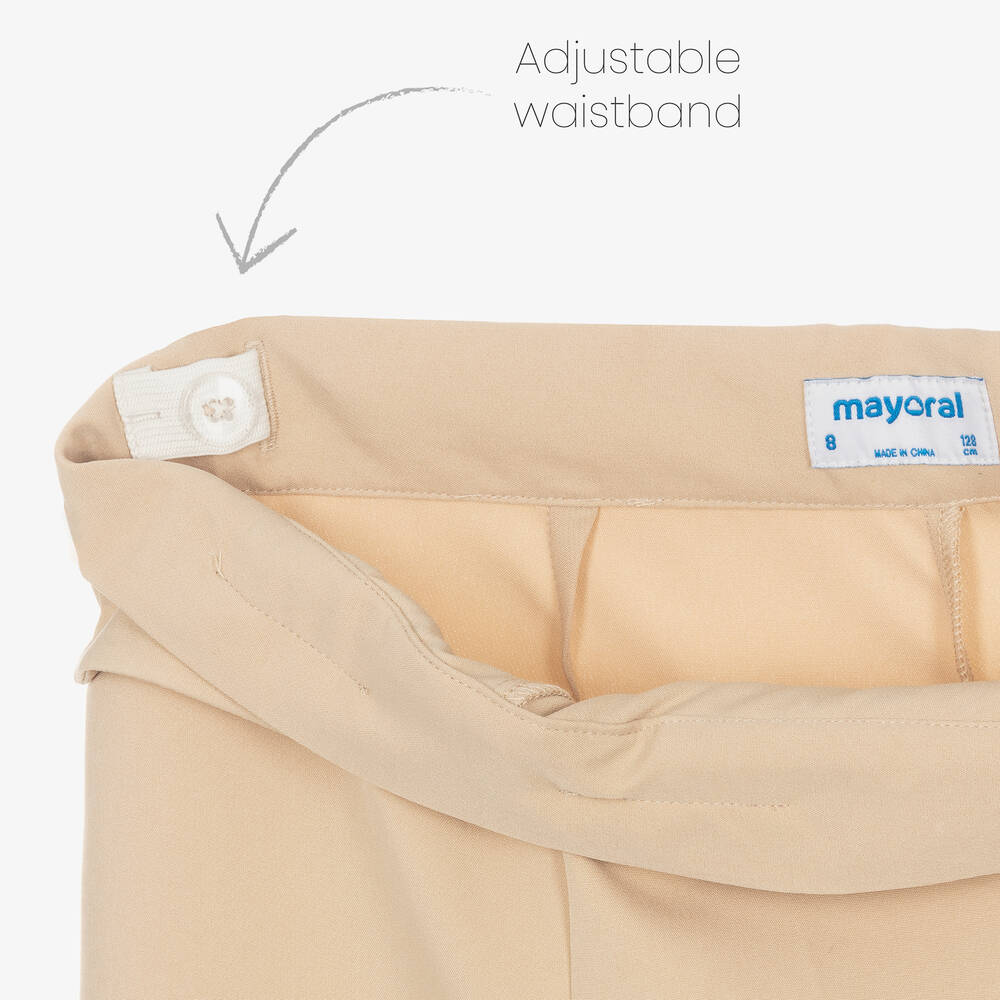 Mayoral-Бежевые брюки для девочек | Childrensalon Outlet