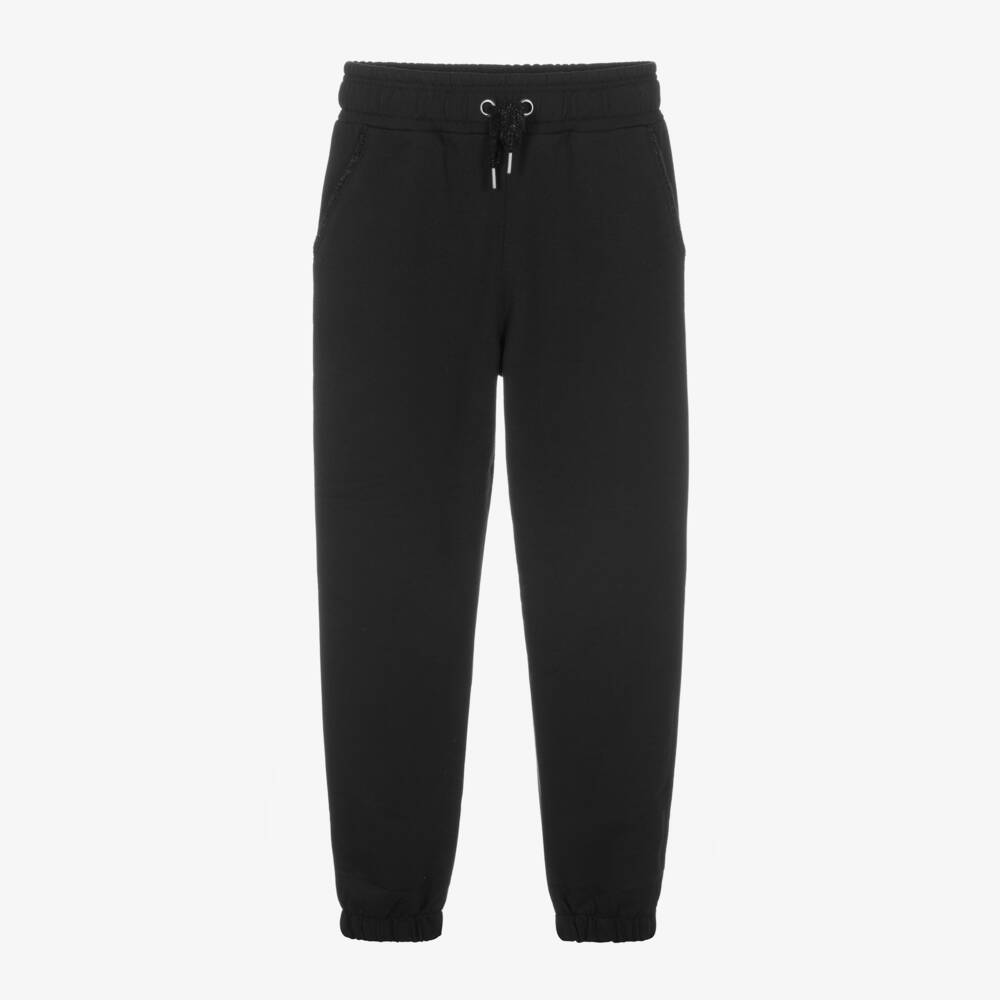 Mayoral-Girls Black Comfy Jersey Trousers | Childrensalon Outlet
