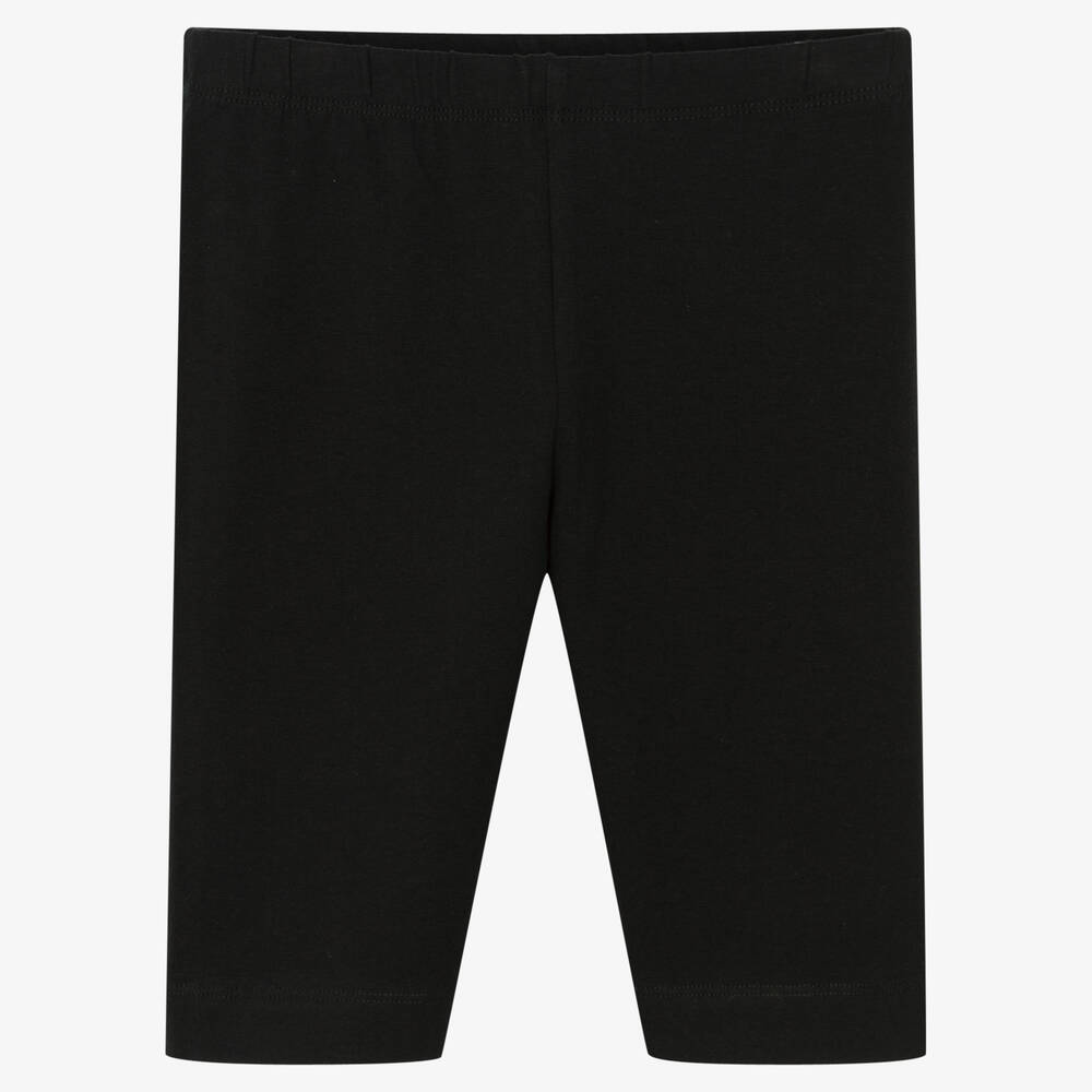 Mayoral-Girls Black Cotton Cycling Shorts | Childrensalon Outlet