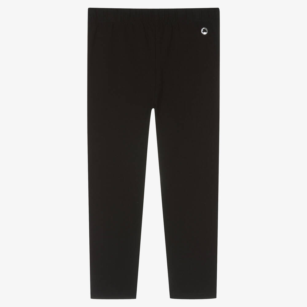Mayoral-Girls Black Cotton Leggings | Childrensalon Outlet
